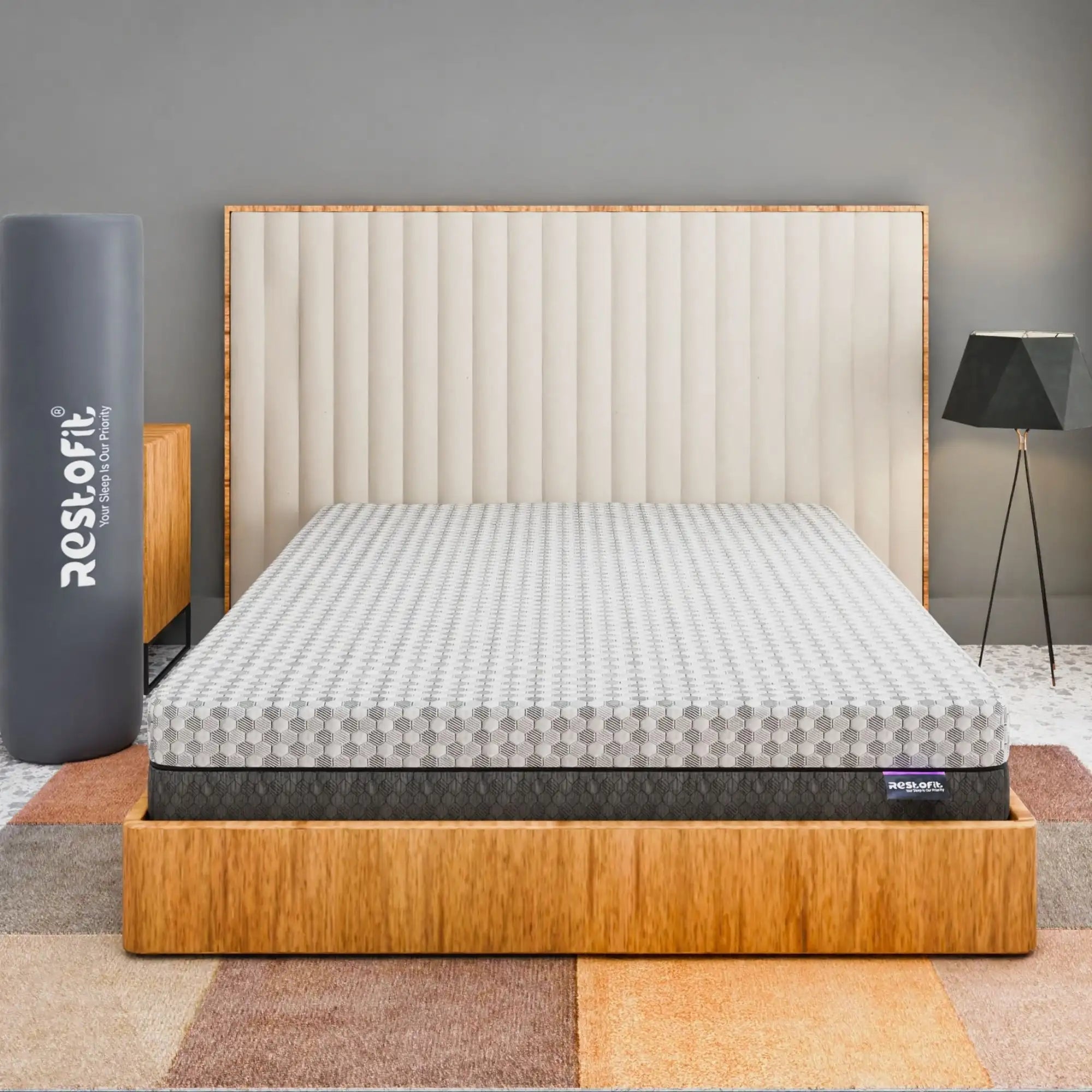 Memory foam top cot bed mattress